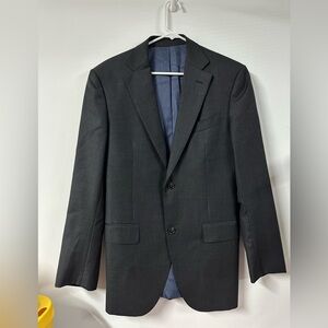 Suitsupply Jacket Men 38L Dark Grey Blazer Vitale Barberis Canonico Super 110s
